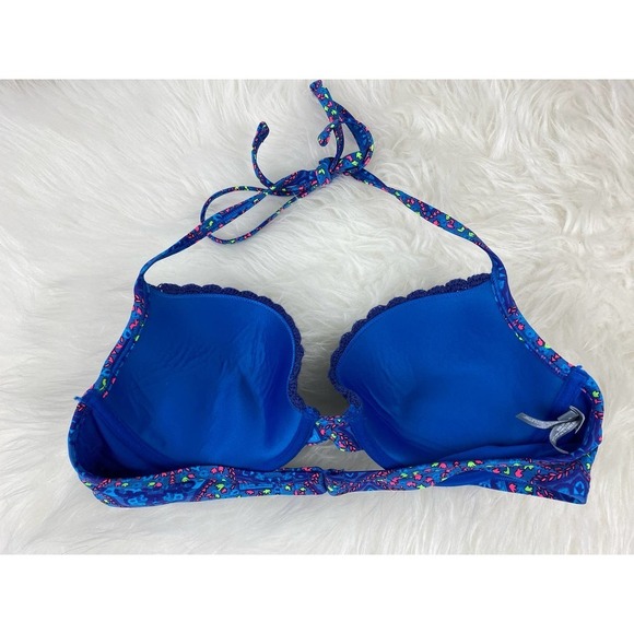 Aerie NINA Size 36C Blue Push Up Bikini Top - Picture 3 of 7